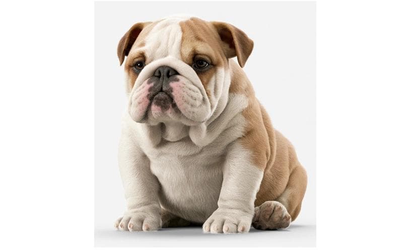 Puppy is overweight and needs to lose weight.