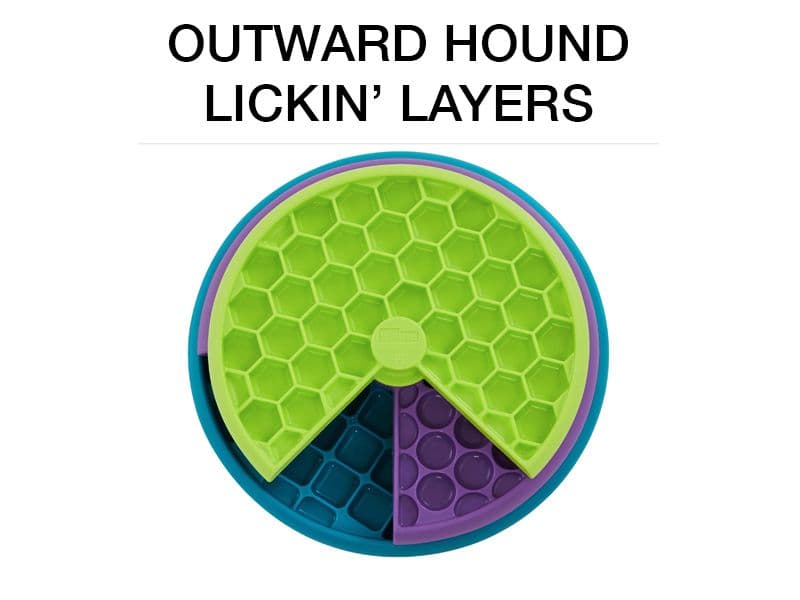 Outward Hound Lickin' Layers Dog Toy, Lick Mat, Dog Mental Stimulation